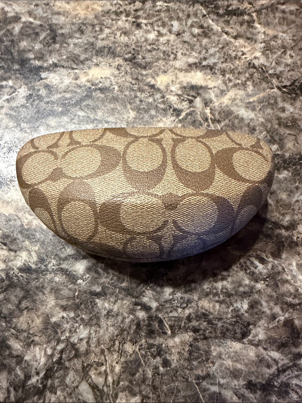 Coach Brown Signature Canvas Eyewear Case